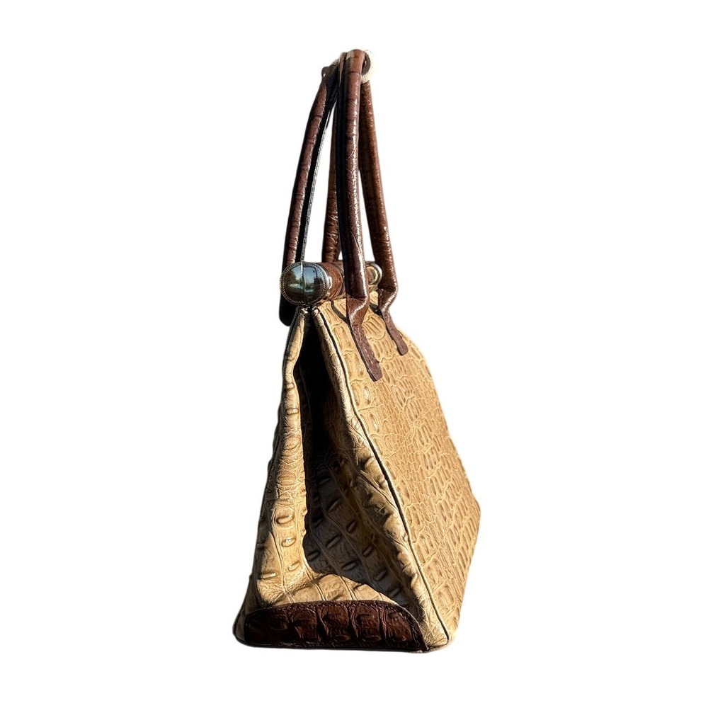 Borse in Pelle Italian Genuine Leather Croc-Embossed Bag Functional Lock‎ & Key - Picture 10 of 16